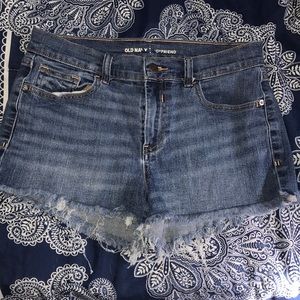 ON boyfriend jean shorts